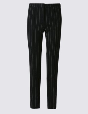 Roma Rise Ticking Striped Slim Trousers